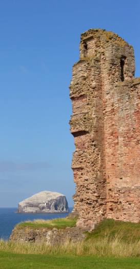 Tantallon Castle und Bass Rock